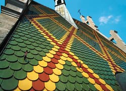 разноцветная черепица